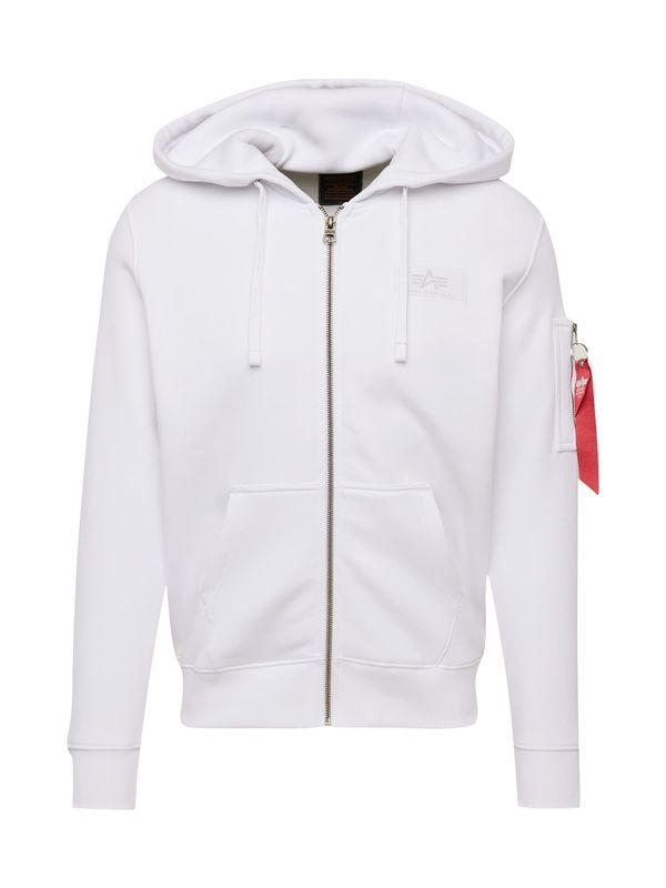 ALPHA INDUSTRIES ALPHA INDUSTRIES Gornji dio trenirke  crna / bijela