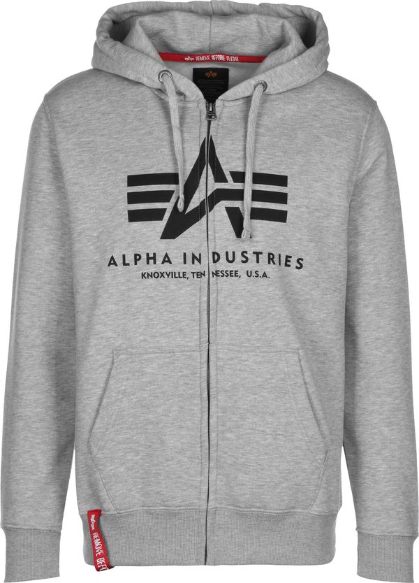 ALPHA INDUSTRIES ALPHA INDUSTRIES Gornji dio trenirke  siva / crvena / crna / bijela