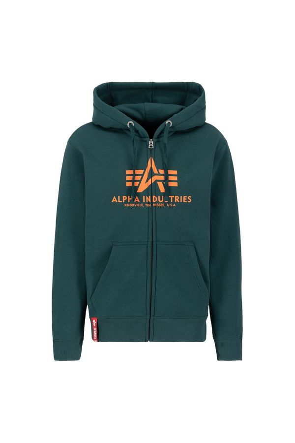 ALPHA INDUSTRIES ALPHA INDUSTRIES Gornji dio trenirke  zelena / narančasta