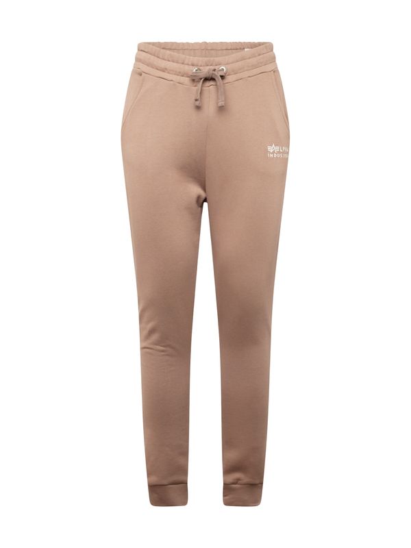 ALPHA INDUSTRIES ALPHA INDUSTRIES Hlače  svijetlosmeđa / bijela