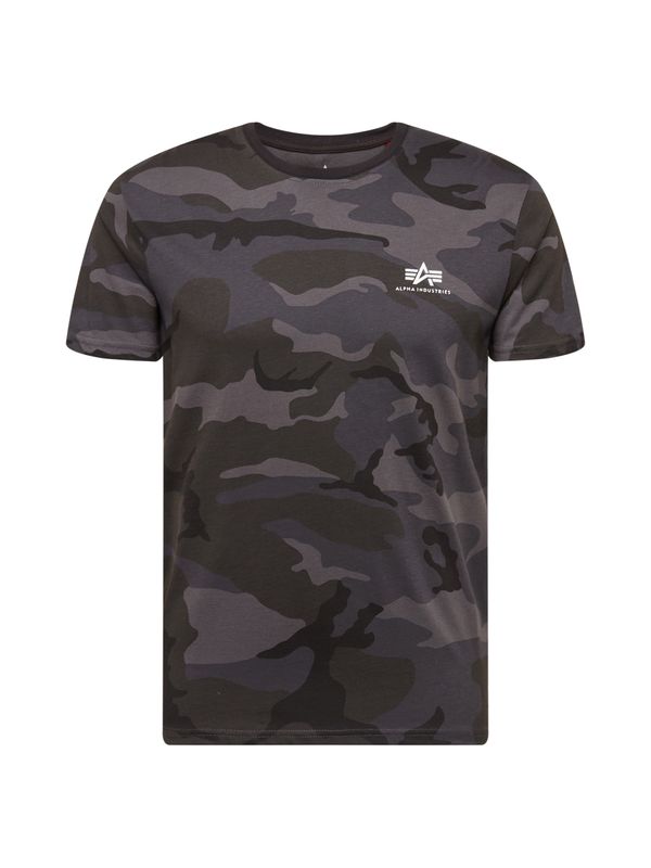 ALPHA INDUSTRIES ALPHA INDUSTRIES Majica  antracit siva / grafit siva / tamo siva / bijela