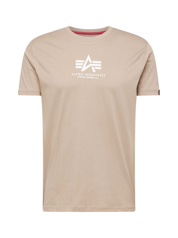 ALPHA INDUSTRIES ALPHA INDUSTRIES Majica  bež / bijela