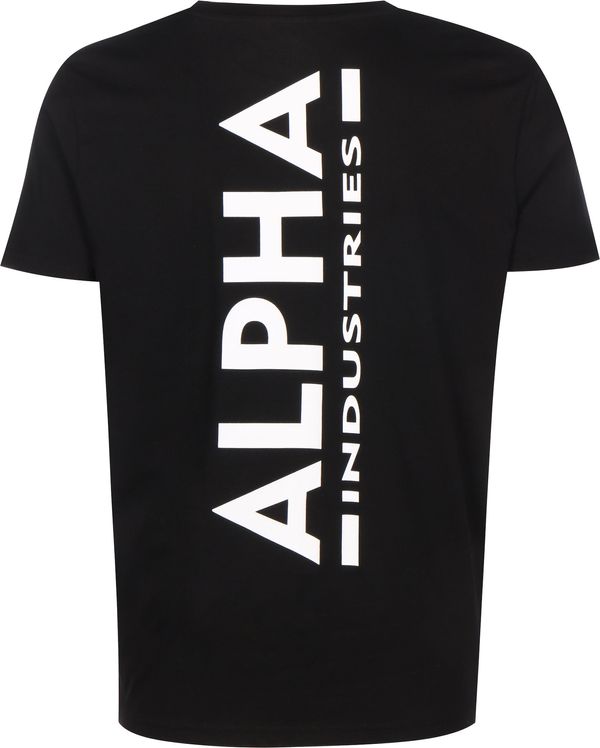 ALPHA INDUSTRIES ALPHA INDUSTRIES Majica  crna / bijela