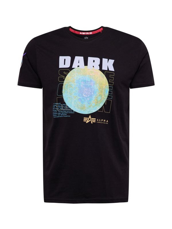 ALPHA INDUSTRIES ALPHA INDUSTRIES Majica 'Dark Side'  svijetloplava / senf / svijetlosiva / crna