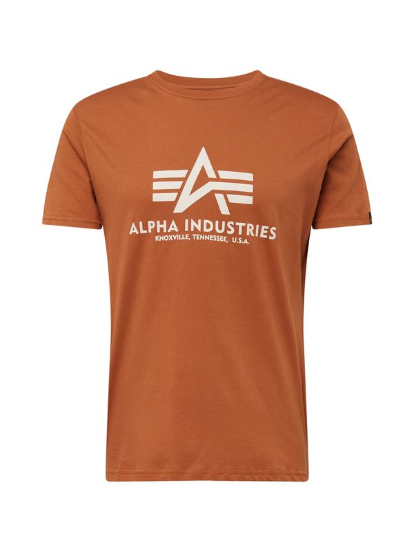 ALPHA INDUSTRIES ALPHA INDUSTRIES Majica  karamela / bijela