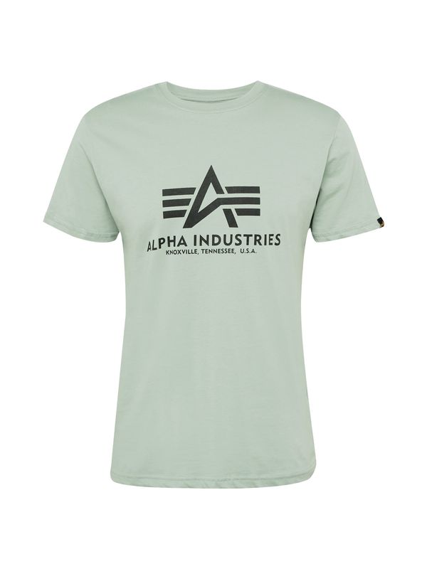ALPHA INDUSTRIES ALPHA INDUSTRIES Majica  pastelno zelena / crna