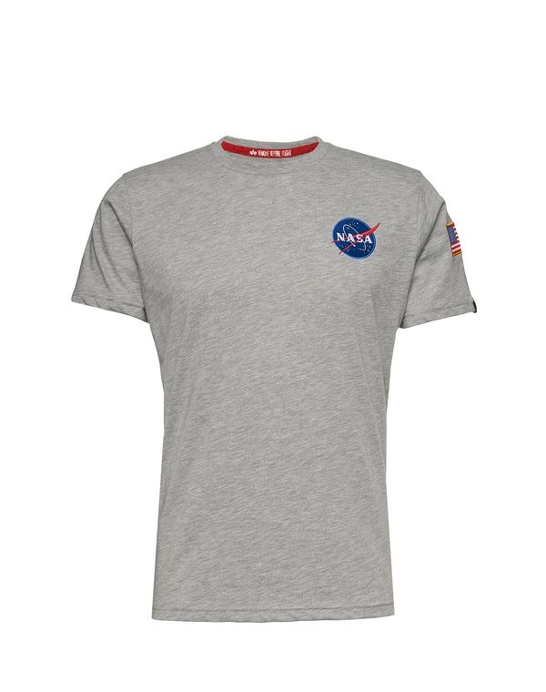 ALPHA INDUSTRIES ALPHA INDUSTRIES Majica 'Space Shuttle'  plava / žuta / siva melange / crna / bijela