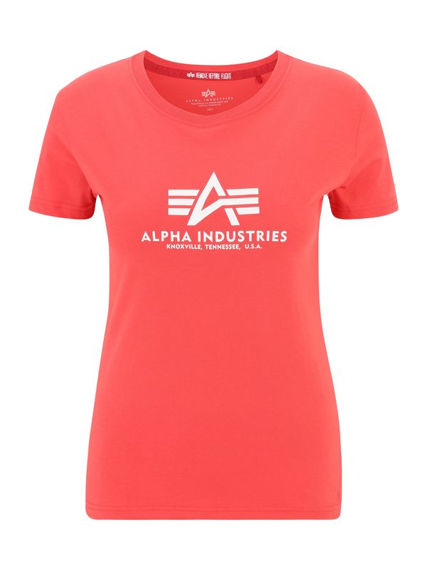 ALPHA INDUSTRIES ALPHA INDUSTRIES Majica  svijetlocrvena / bijela