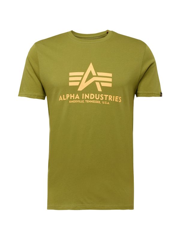 ALPHA INDUSTRIES ALPHA INDUSTRIES Majica  svijetlozelena / narančasta