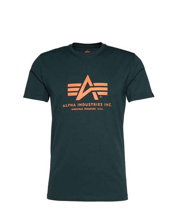 ALPHA INDUSTRIES ALPHA INDUSTRIES Majica  tamno zelena / narančasta