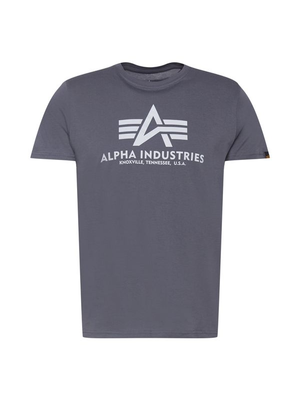 ALPHA INDUSTRIES ALPHA INDUSTRIES Majica  tamo siva / bijela