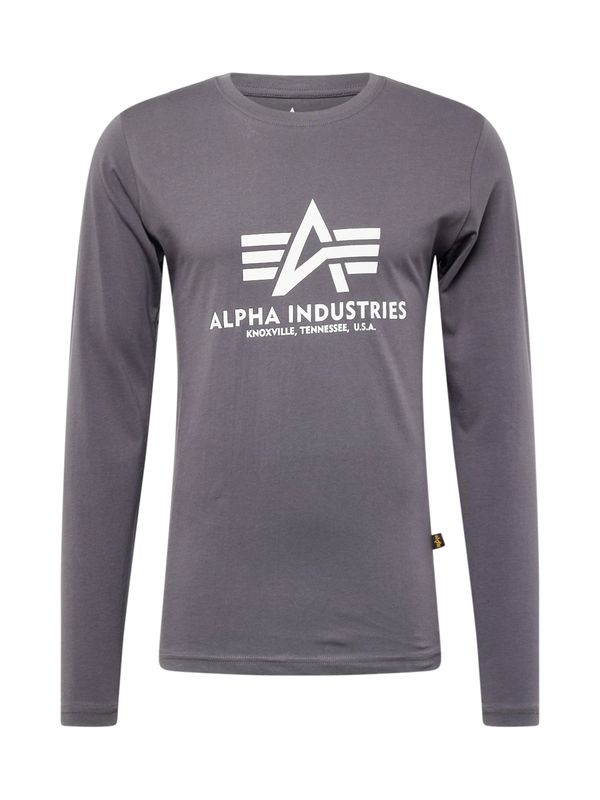 ALPHA INDUSTRIES ALPHA INDUSTRIES Majica  tamo siva / bijela
