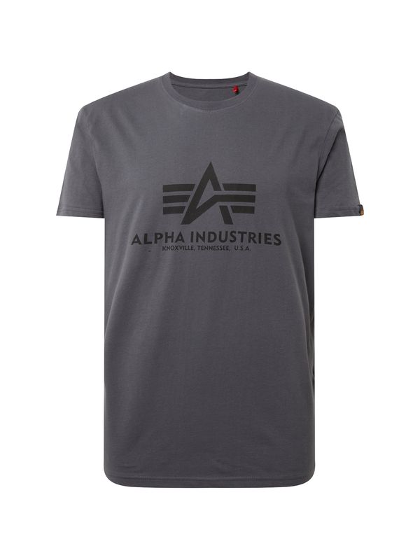 ALPHA INDUSTRIES ALPHA INDUSTRIES Majica  tamo siva / crna