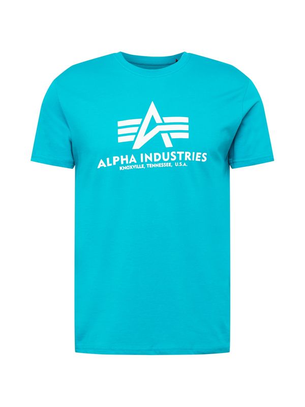 ALPHA INDUSTRIES ALPHA INDUSTRIES Majica  tirkiz / bijela