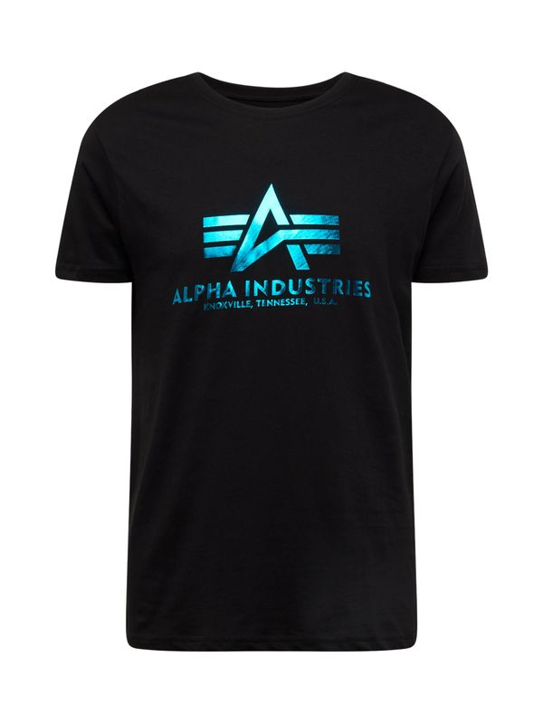 ALPHA INDUSTRIES ALPHA INDUSTRIES Majica  tirkiz / crna