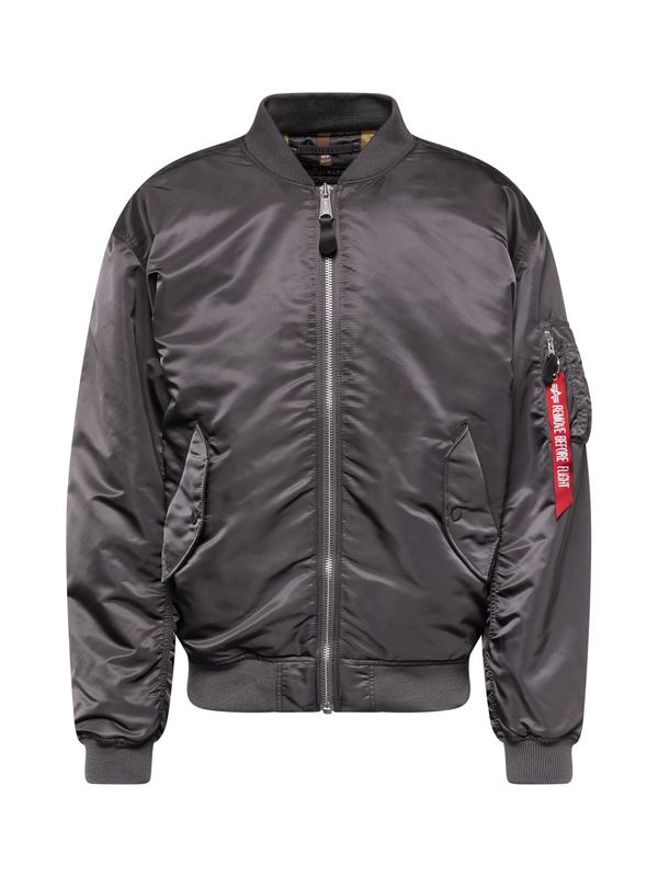 ALPHA INDUSTRIES ALPHA INDUSTRIES Prijelazna jakna  dimno siva / crvena / bijela