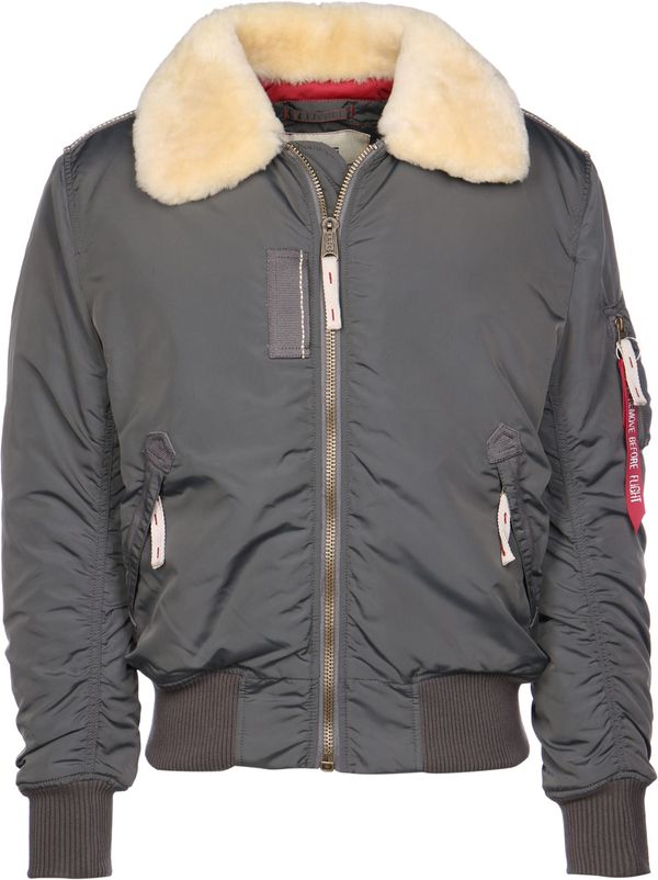 ALPHA INDUSTRIES ALPHA INDUSTRIES Prijelazna jakna 'Injector III'  tamo siva / crvena / bijela