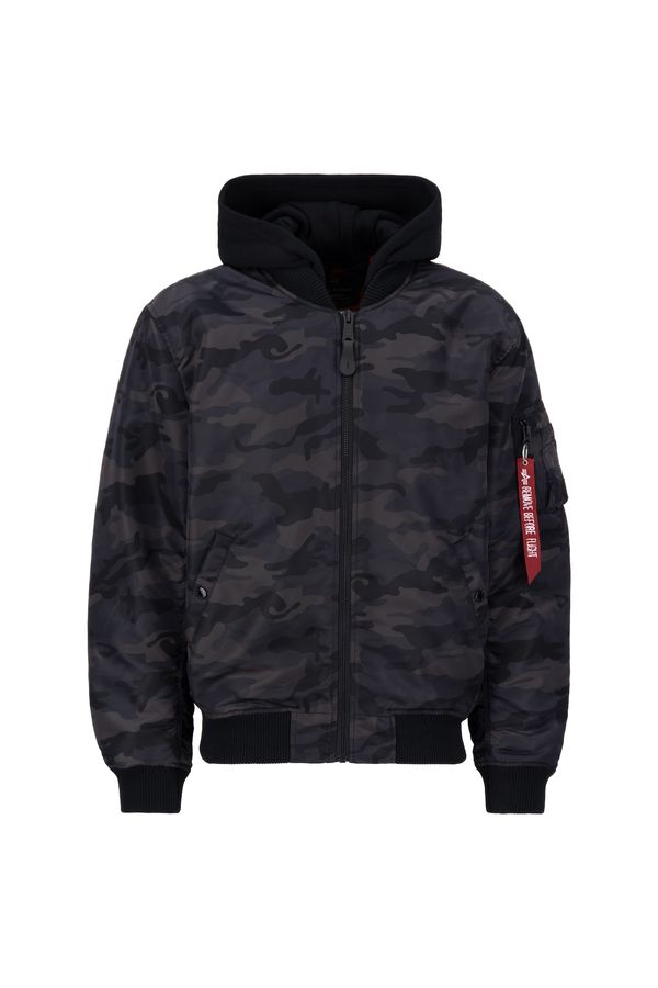ALPHA INDUSTRIES ALPHA INDUSTRIES Prijelazna jakna 'MA-1 ZH'  siva / krvavo crvena / crna / bijela