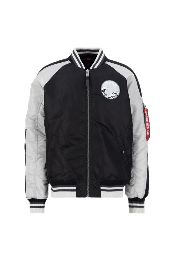 ALPHA INDUSTRIES ALPHA INDUSTRIES Prijelazna jakna  siva / krvavo crvena / crna / bijela