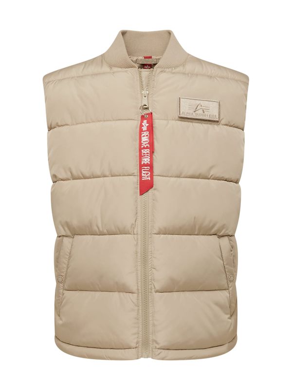 ALPHA INDUSTRIES ALPHA INDUSTRIES Prsluk  svijetlobež / crvena / bijela