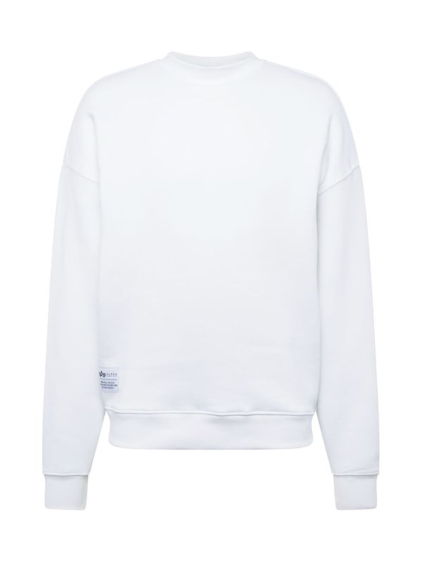 ALPHA INDUSTRIES ALPHA INDUSTRIES Sweater majica  crna / bijela