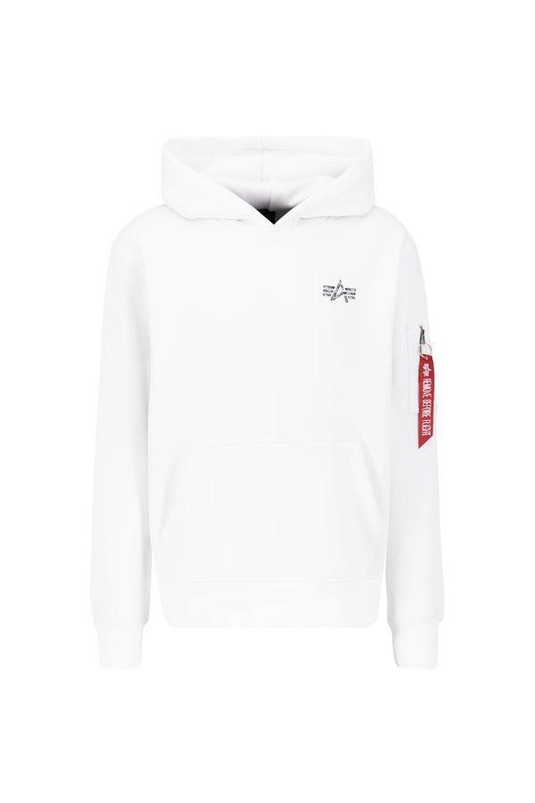 ALPHA INDUSTRIES ALPHA INDUSTRIES Sweater majica  crvena / crna / bijela