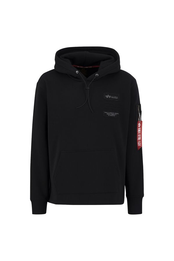 ALPHA INDUSTRIES ALPHA INDUSTRIES Sweater majica  crvena / crna