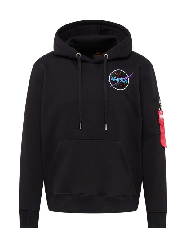 ALPHA INDUSTRIES ALPHA INDUSTRIES Sweater majica 'Dark Side'  svijetloplava / narančasta / crna / bijela