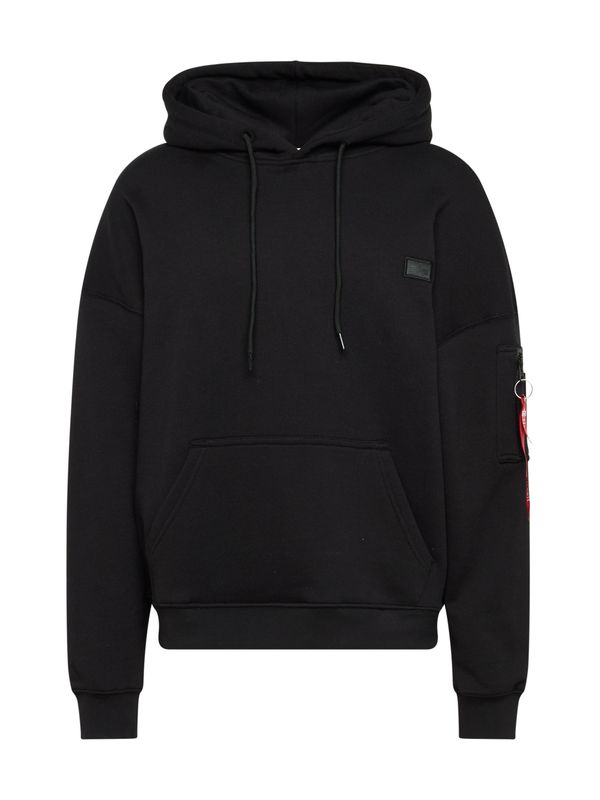 ALPHA INDUSTRIES ALPHA INDUSTRIES Sweater majica 'Essentials'  crvena / crna / bijela