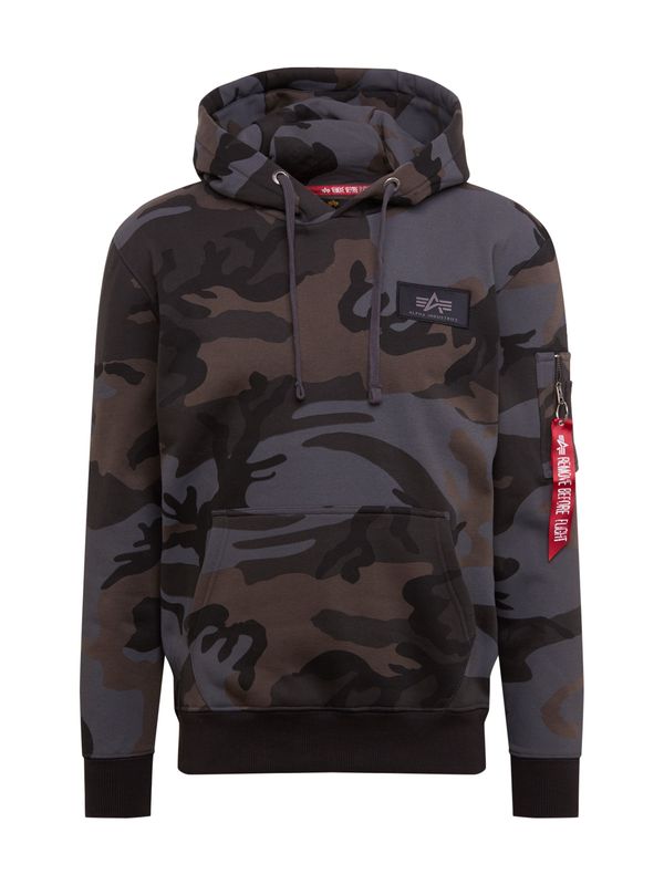 ALPHA INDUSTRIES ALPHA INDUSTRIES Sweater majica  golublje plava / smeđa / antracit siva / bijela