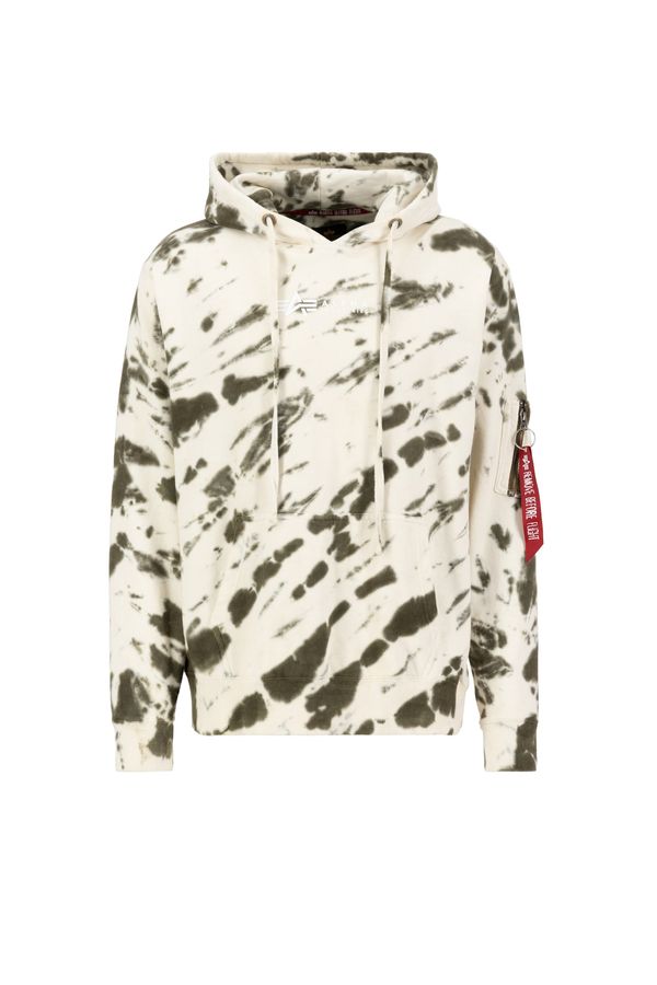 ALPHA INDUSTRIES ALPHA INDUSTRIES Sweater majica  maslinasta / bijela / vuneno bijela