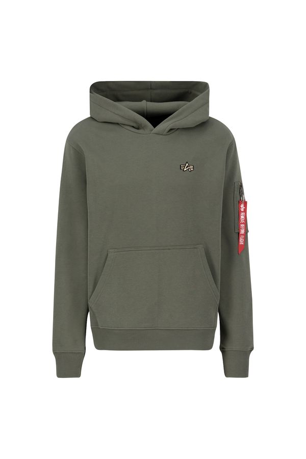 ALPHA INDUSTRIES ALPHA INDUSTRIES Sweater majica  maslinasta / tamno crvena