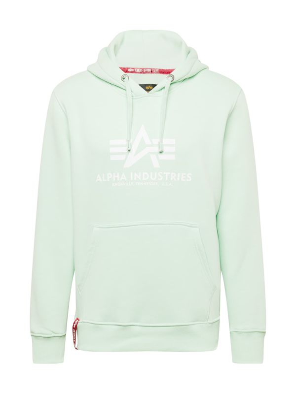 ALPHA INDUSTRIES ALPHA INDUSTRIES Sweater majica  menta / bijela