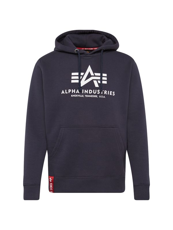 ALPHA INDUSTRIES ALPHA INDUSTRIES Sweater majica  morsko plava / crvena / bijela