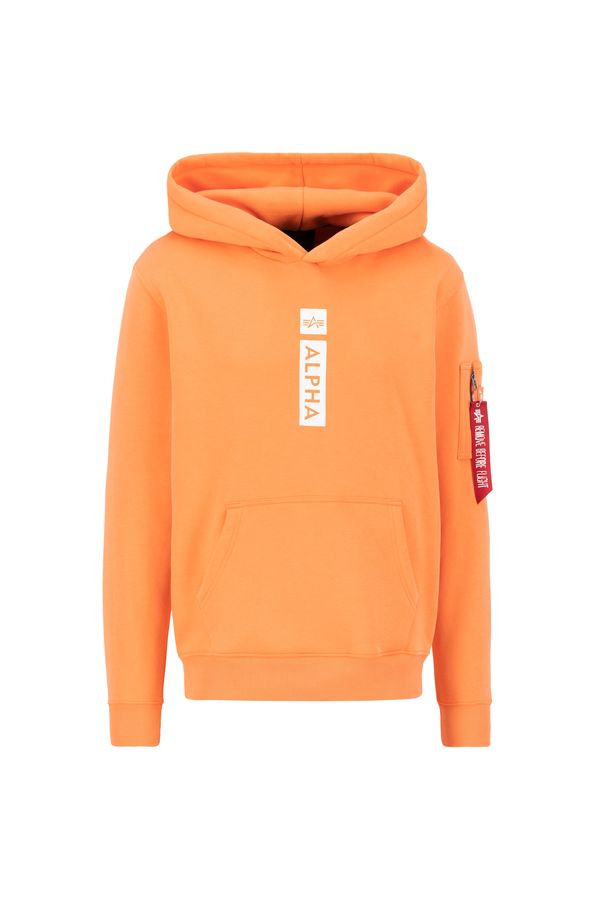ALPHA INDUSTRIES ALPHA INDUSTRIES Sweater majica  narančasta / bijela