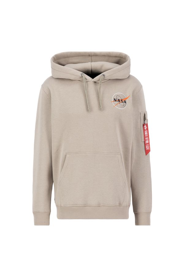 ALPHA INDUSTRIES ALPHA INDUSTRIES Sweater majica 'NASA Orbit'  narančasta / crna / bijela