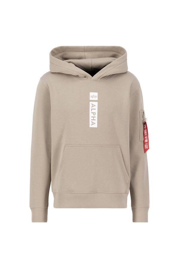 ALPHA INDUSTRIES ALPHA INDUSTRIES Sweater majica  pijesak / crvena / bijela