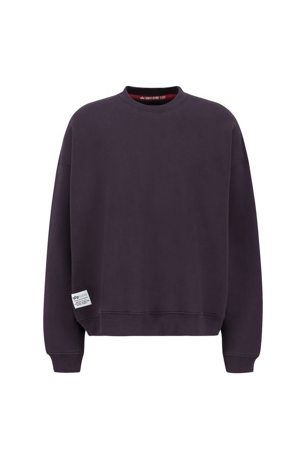 ALPHA INDUSTRIES ALPHA INDUSTRIES Sweater majica  šljiva / bijela