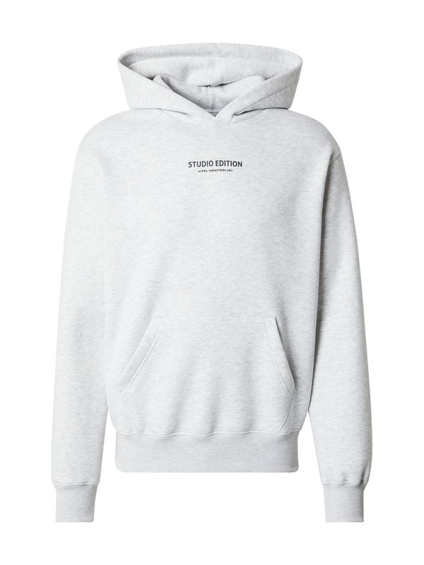 ALPHA INDUSTRIES ALPHA INDUSTRIES Sweater majica 'Studio Edition'  svijetlosiva / ljubičasta / crna