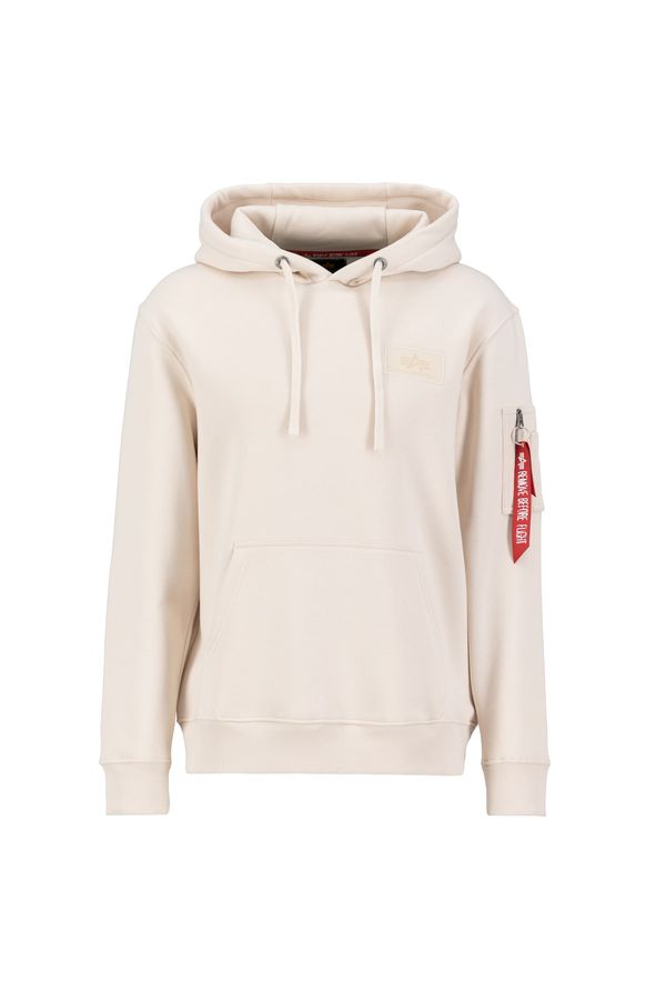 ALPHA INDUSTRIES ALPHA INDUSTRIES Sweater majica  svijetlobež / karmin crvena / bijela
