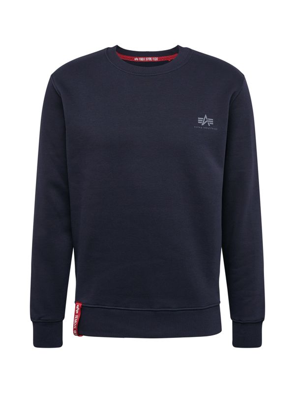 ALPHA INDUSTRIES ALPHA INDUSTRIES Sweater majica  tamno plava