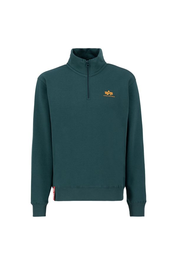 ALPHA INDUSTRIES ALPHA INDUSTRIES Sweater majica  zelena / narančasta