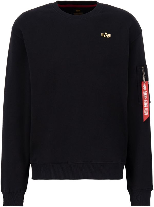 ALPHA INDUSTRIES ALPHA INDUSTRIES Sweater majica  žuta / krvavo crvena / crna