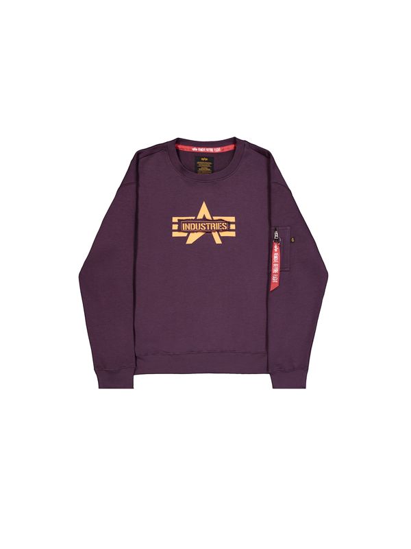 ALPHA INDUSTRIES ALPHA INDUSTRIES Sweater majica  žuta / šljiva