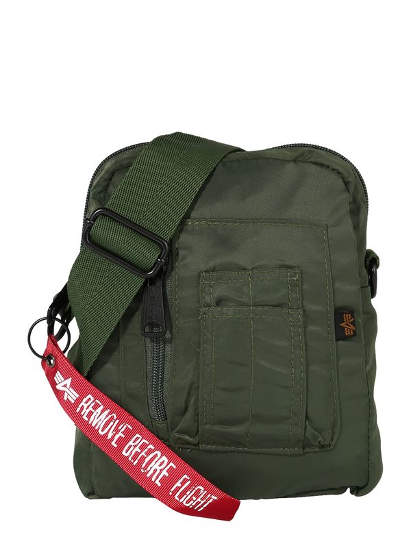 ALPHA INDUSTRIES ALPHA INDUSTRIES Torba preko ramena  maslinasta / crvena