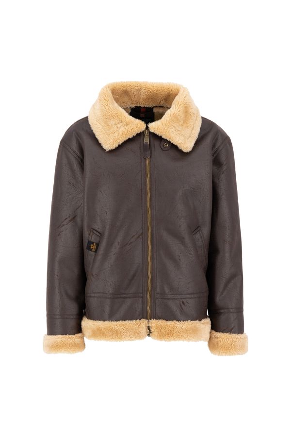 ALPHA INDUSTRIES ALPHA INDUSTRIES Zimska jakna 'B3 FL'  bež / smeđa