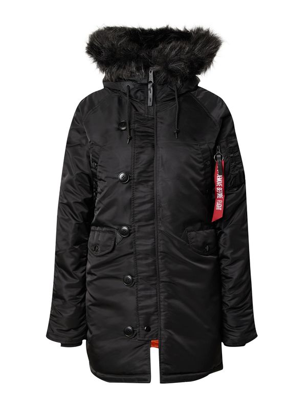 ALPHA INDUSTRIES ALPHA INDUSTRIES Zimska jakna  crvena / crna / bijela