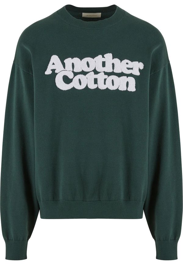 Another Cotton Lab Another Cotton Lab Sweater majica 'Chenille'  zelena / bijela