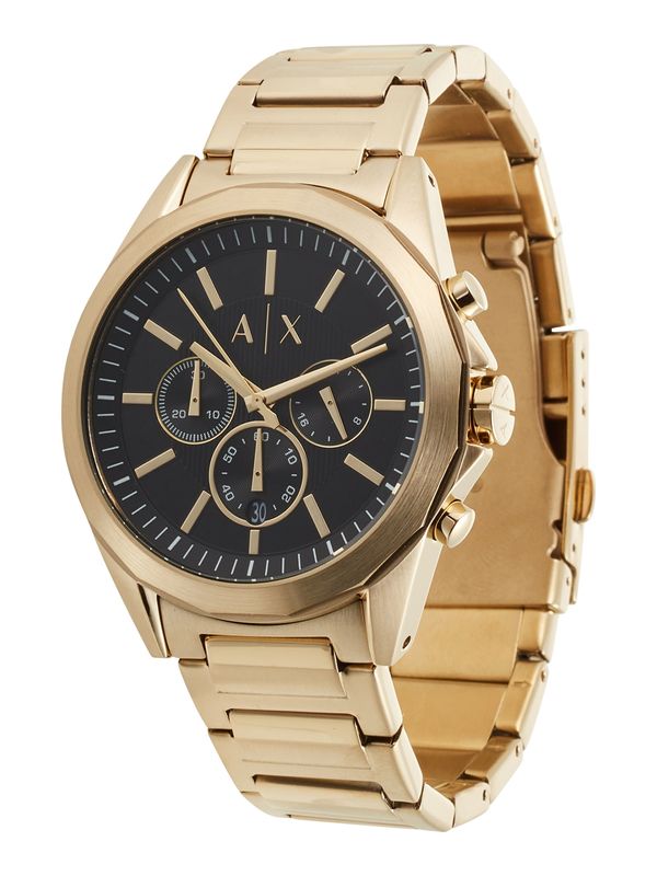 ARMANI EXCHANGE ARMANI EXCHANGE Analogni sat  zlatna / crna