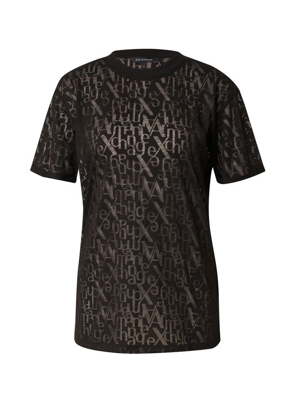 ARMANI EXCHANGE ARMANI EXCHANGE Majica  smeđa / crna